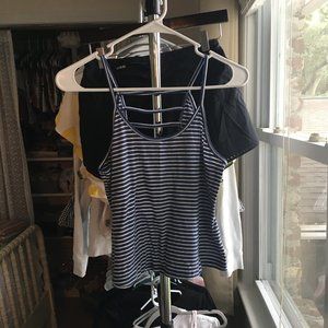 Striped Blue Tank Top with cool back